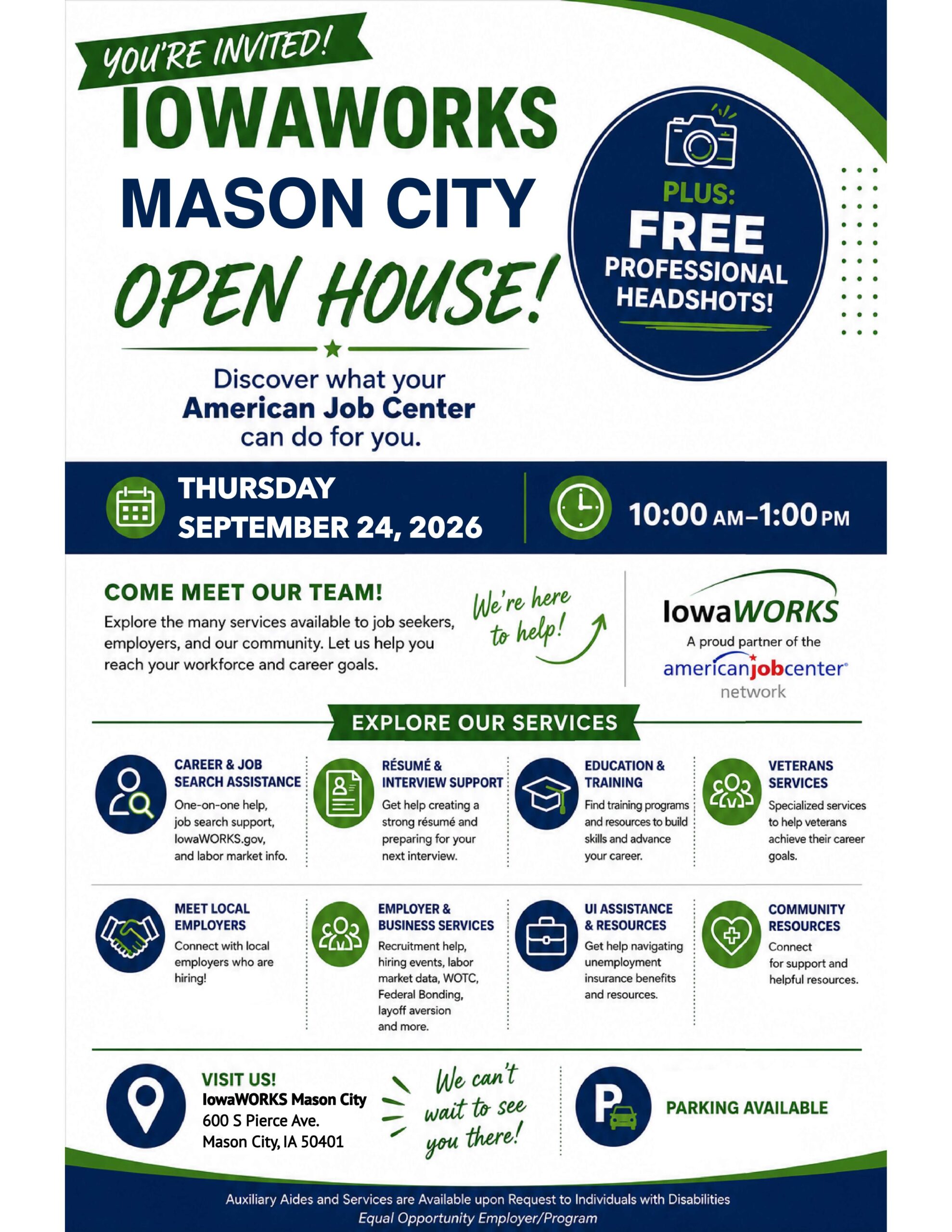 IowaWORKS Mason City Open House
